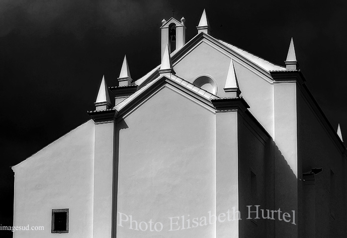 Iglesia, Portugal, blanco y negro