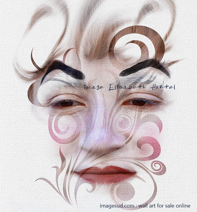 Visual art, digital image for wall art