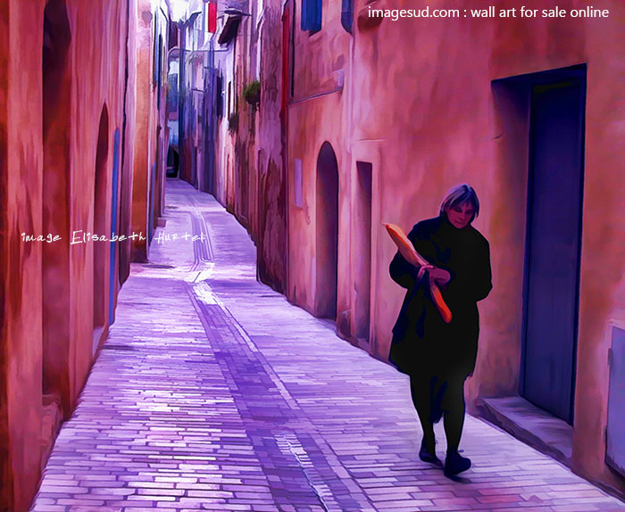 Visual art, digital image for wall art