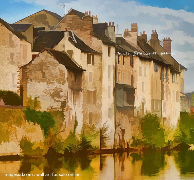 Visual art, digital image for wall art