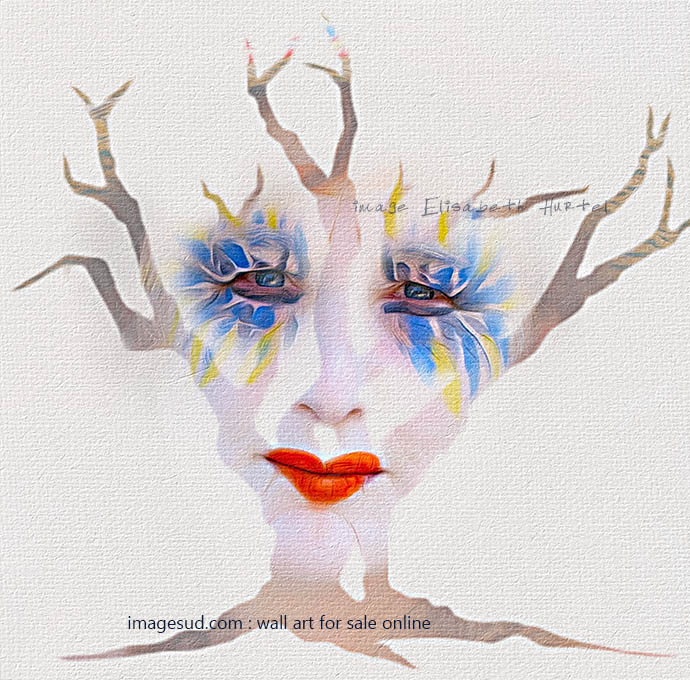 Visual art, digital image for wall art