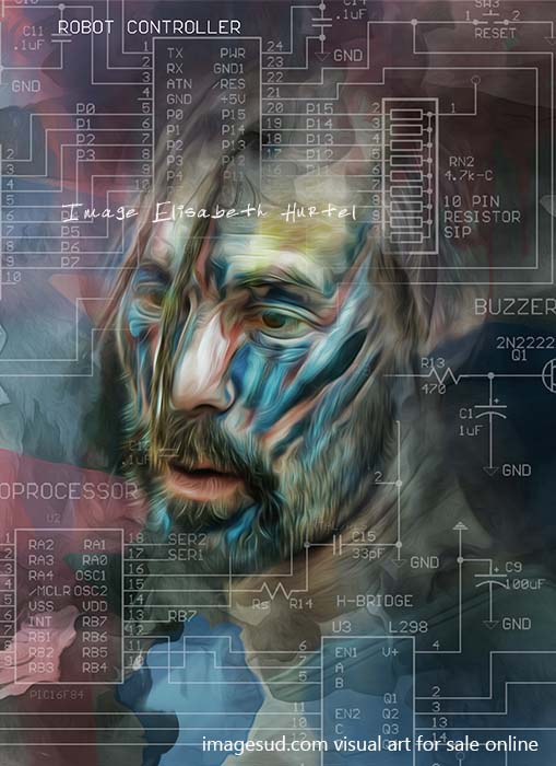 Visual art, digital image for wall art