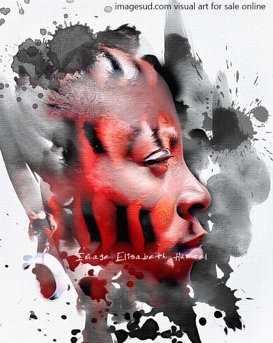 Visual art, digital image for wall art