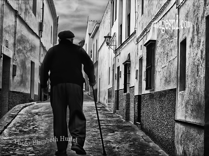 Wall art black and white photography : Andalusia